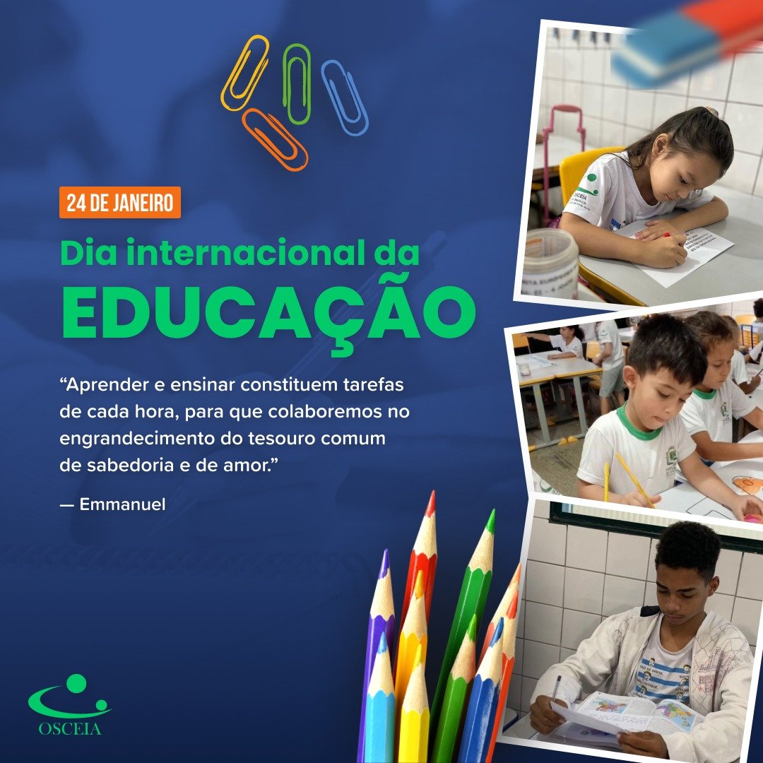 Hoje celebramos o Dia Internacional da Educação!